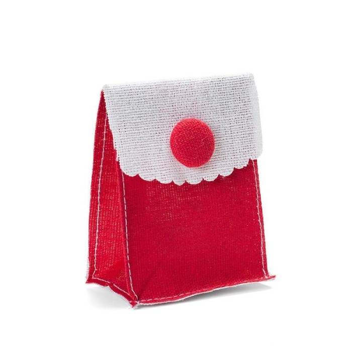 POCHETTE CBOTTONE ROSSA